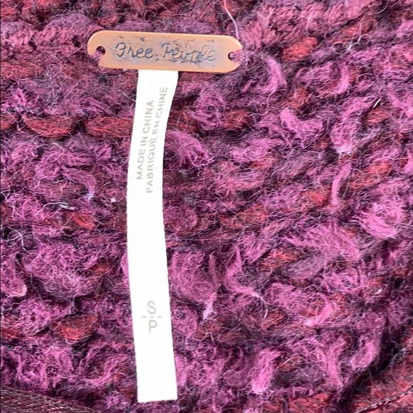 FREE PEOPLE Fuzzy Fair Isle Sweater Cozy Oversized - Picture 8 of 15